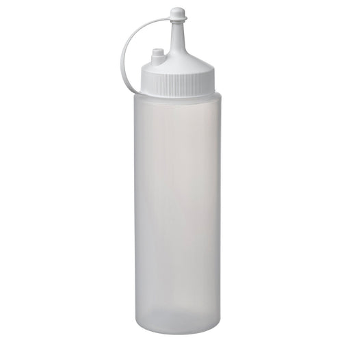 GRILLTIDER squeeze bottle, white/transparent, 6 cm
