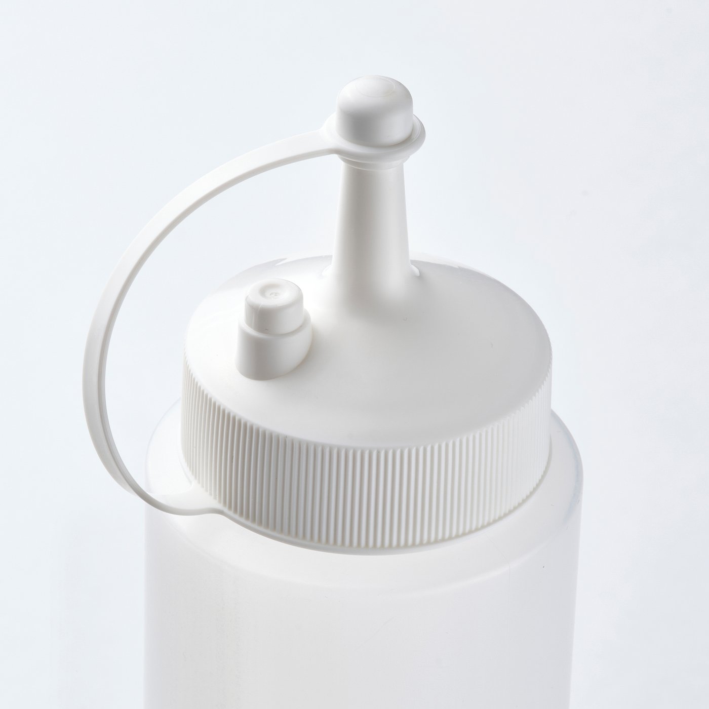 GRILLTIDER squeeze bottle, white/transparent, 5 cm