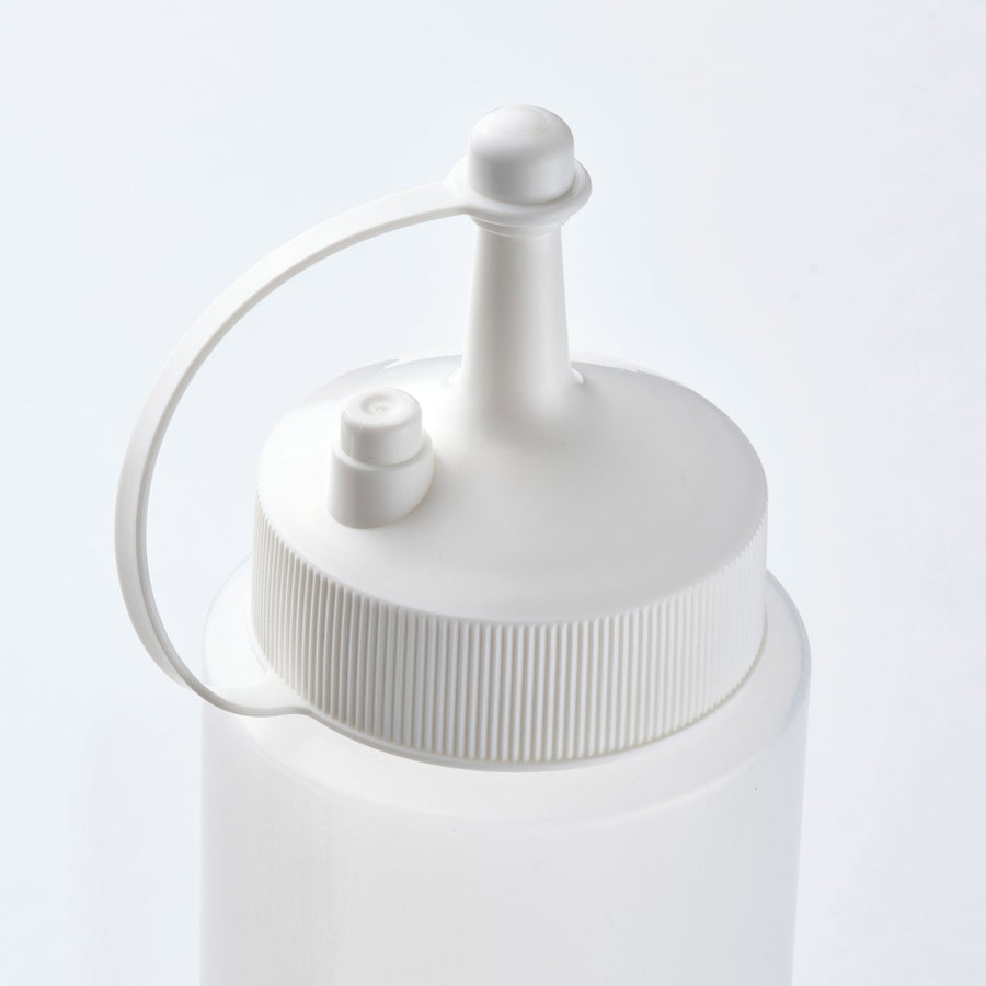 GRILLTIDER squeeze bottle, white/transparent, 5 cm