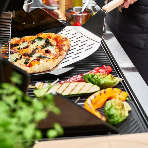 GRILLTIDER - GRILLTIDER Pizza shovel, stainless steel/beech, 57 cm