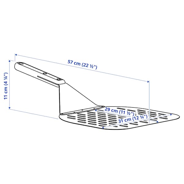 GRILLTIDER - GRILLTIDER Pizza shovel, stainless steel/beech, 57 cm