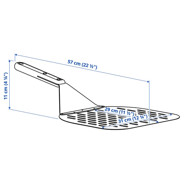 GRILLTIDER - GRILLTIDER Pizza shovel, stainless steel/beech, 57 cm