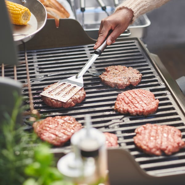 GRILLTIDER - GRILLTIDER 2-piece barbecue tools set, stainless steel