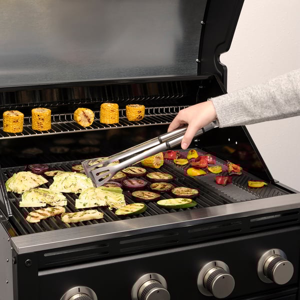 GRILLTIDER - GRILLTIDER 2-piece barbecue tools set, stainless steel