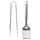 GRILLTIDER 2-piece barbecue tools set, stainless steel