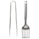 GRILLTIDER 2-piece barbecue tools set, stainless steel