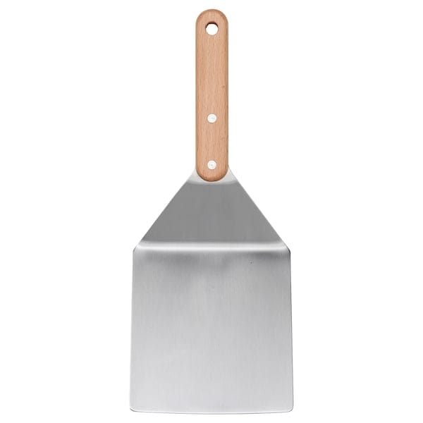 Ikea GRILLTIDER - Hamburger spatula, stainless steel/beech,30 cm