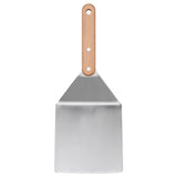 GRILLTIDER hamburger turner, stainless steel/beech, 30 cm
