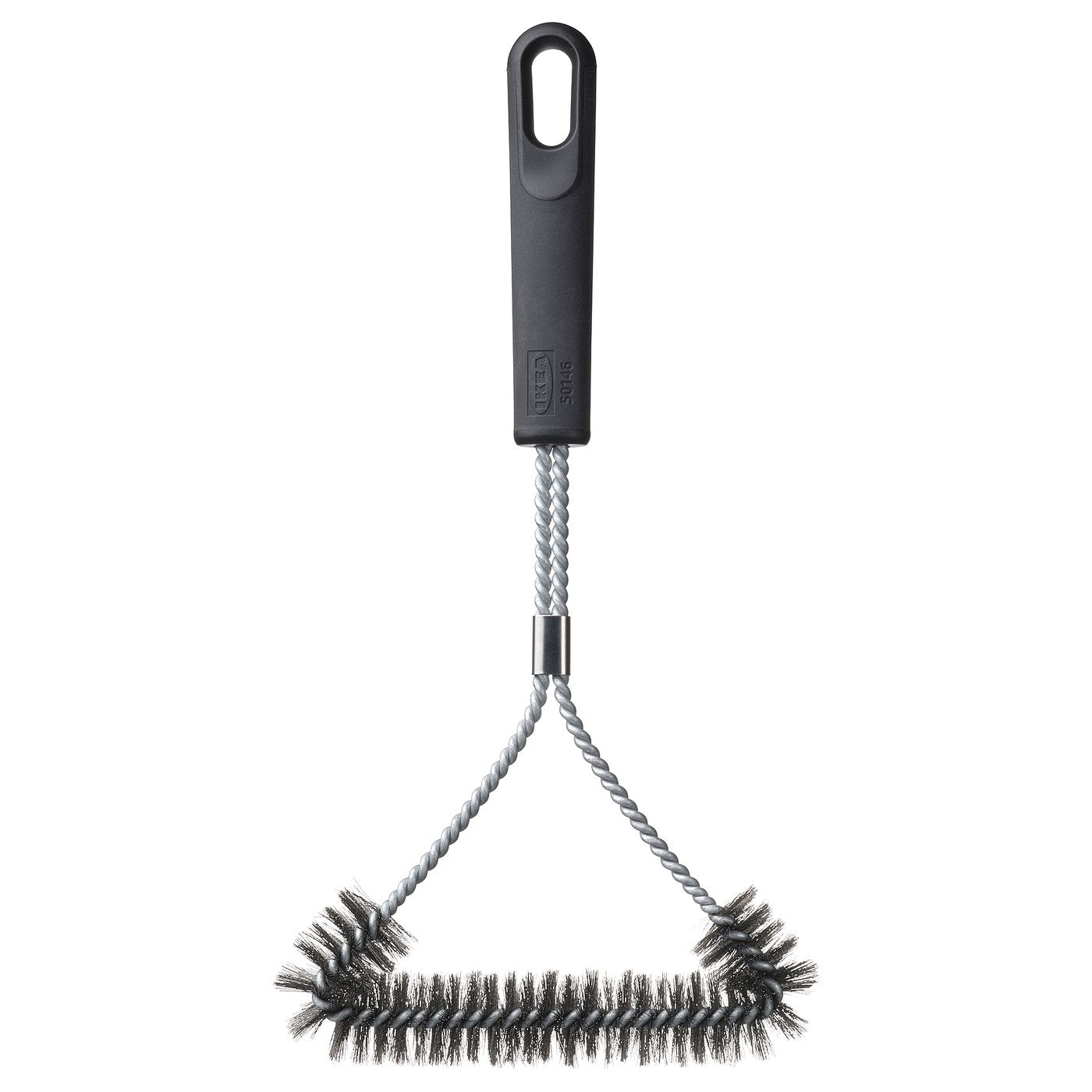 GRILLTIDER barbecue grill cleaning brush, stainless steel/black, 35x19 cm