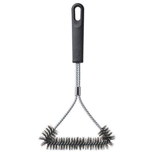 GRILLTIDER barbecue grill cleaning brush, stainless steel/black, 35x19 cm