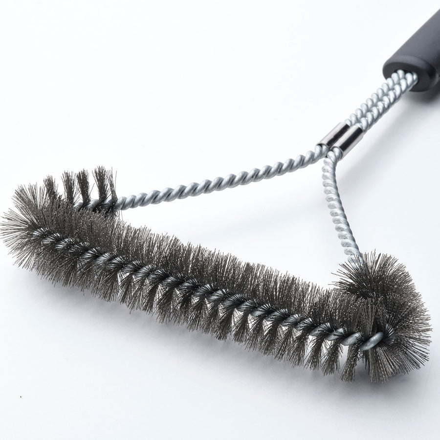 GRILLTIDER barbecue grill cleaning brush, stainless steel/black, 35 cm