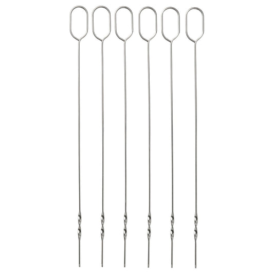 GRILLTIDER skewer, stainless steel, 31 cm, 6 pack