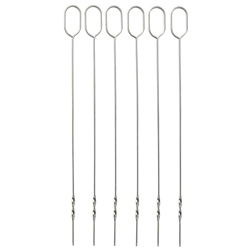 GRILLTIDER skewer, stainless steel, 31 cm, 6 pack