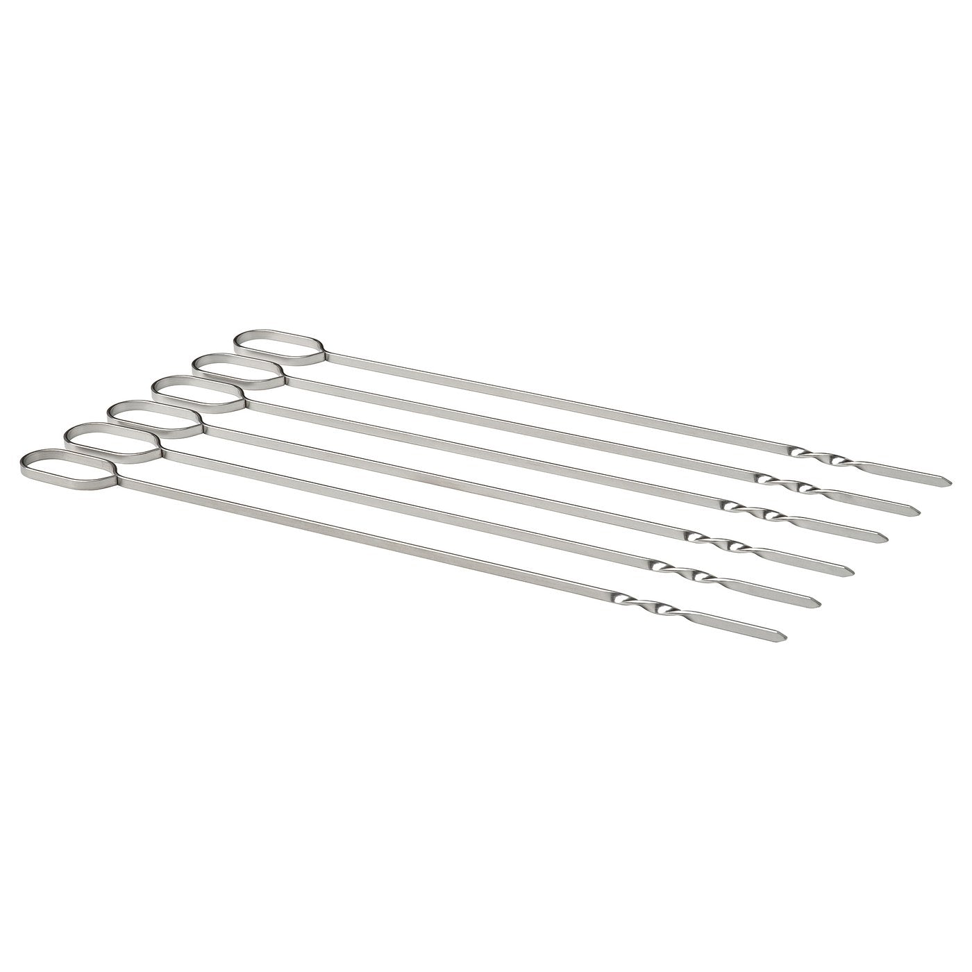 GRILLTIDER skewer, stainless steel, 31 cm, 6 pack