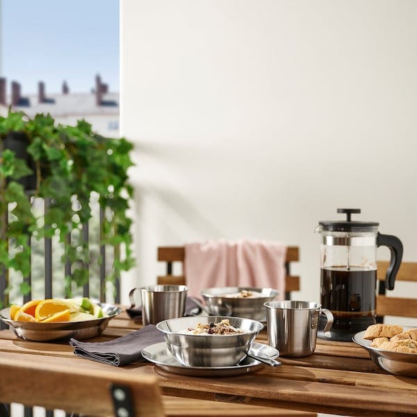 Ikea GRILLTIDER - Cup, stainless steel,33 cl