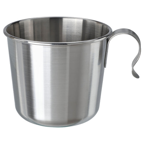 GRILLTIDER mug, stainless steel, 9 cm