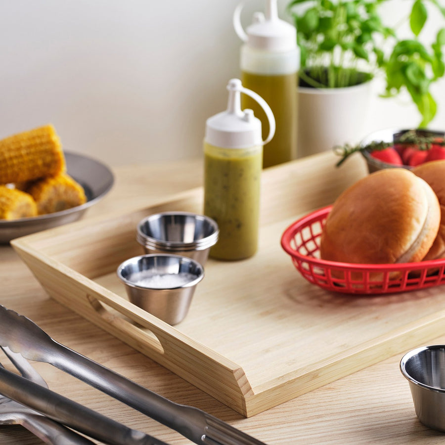 GRILLTIDER tray, bamboo, 50x29.5 cm