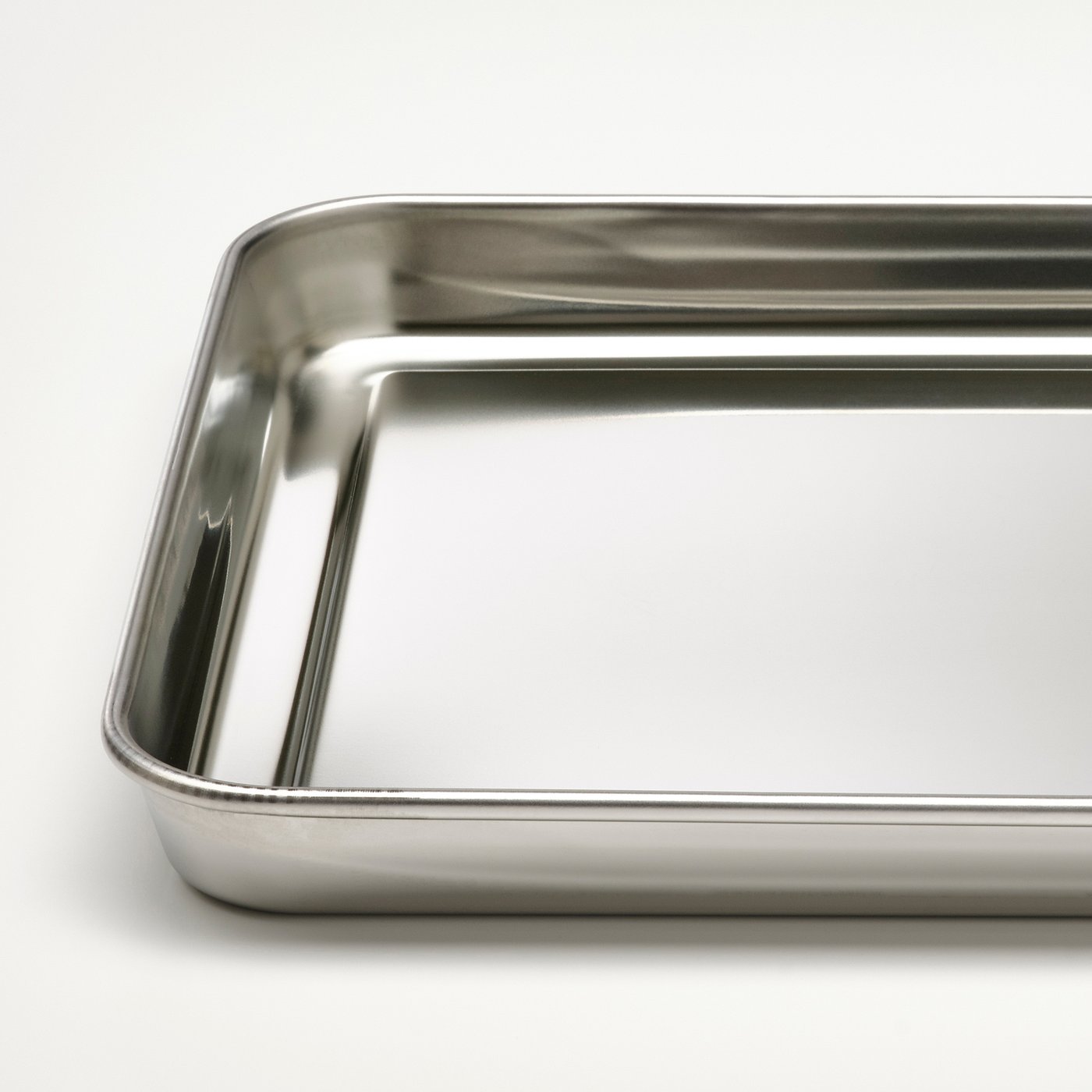 GRILLTIDER serving tray, stainless steel, 30x20 cm