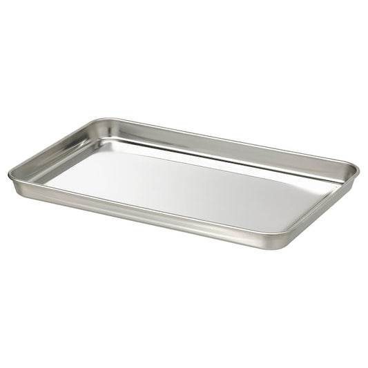 Ikea GRILLTIDER - Tray, stainless steel,30x20 cm