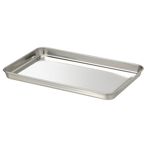 GRILLTIDER serving tray, stainless steel, 30x20 cm