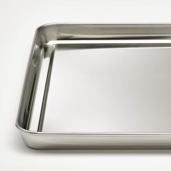 Ikea GRILLTIDER - Vassoio, inox,40x30 cm