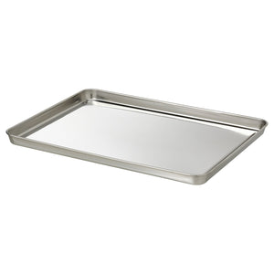 GRILLTIDER serving tray, stainless steel, 40x30 cm