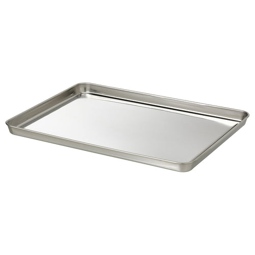 GRILLTIDER serving tray, stainless steel, 40x30 cm