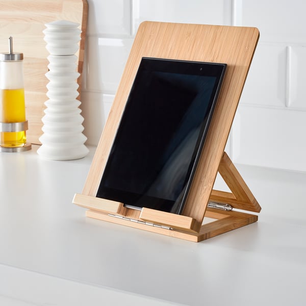 GRIMAR holder for tablet, bamboo, 26.5x20 cm