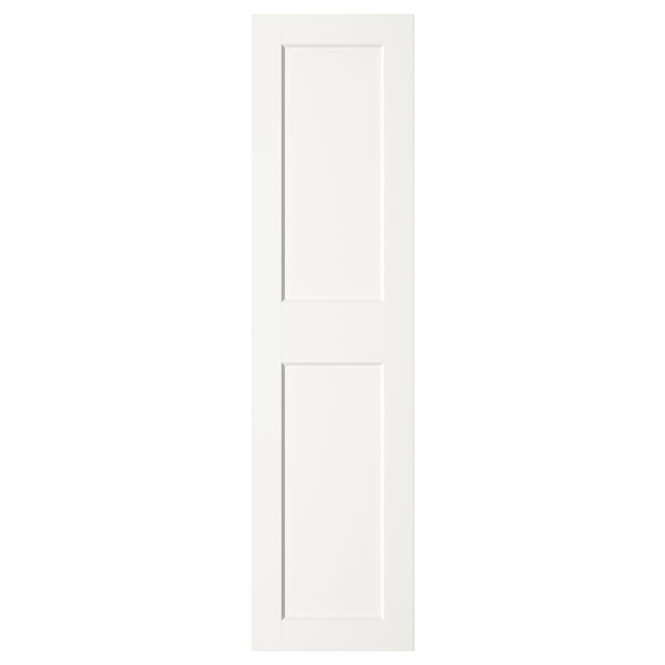 GRIMO door with hinges, white, 50x195 cm