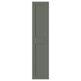 GRIMO door with hinges, grey-green, 50x229 cm