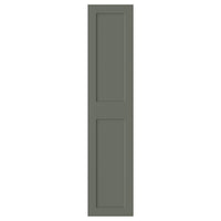 GRIMO door with hinges, grey-green, 50x229 cm
