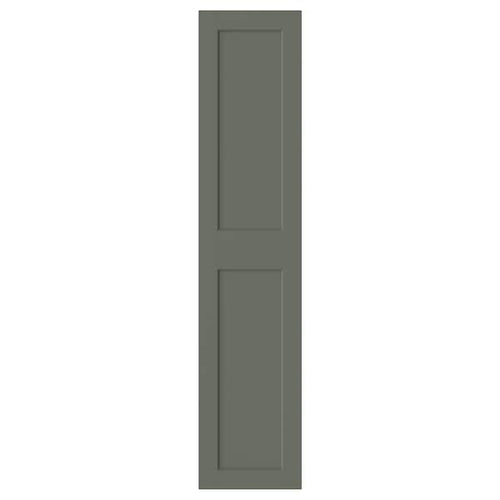 GRIMO - GRIMO Door with hinges, grey-green, 50x229 cm