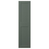 GRIMO door with hinges, grey-green, 50x195 cm