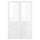 GRIMO - GRIMO Pair of sliding doors, glass/white, 150x236 cm