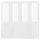 GRIMO - GRIMO Pair of sliding doors, glass/white, 200x201 cm