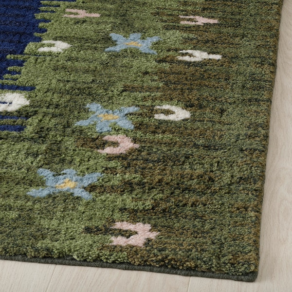 GRODDSVINGEL - Rug, low pile, multicolour/handmade, 170x240 cm
