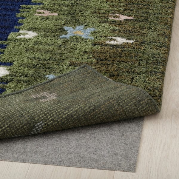 Ikea GRODDSVINGEL - Rug, low pile, multicolour/handmade, 170x240 cm