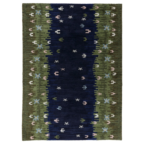 GRODDSVINGEL - Carpet, short pile, multicoloured/handmade,170x240 cm