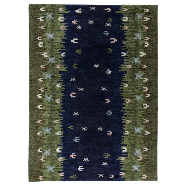 Ikea GRODDSVINGEL - Rug, low pile, multicolour/handmade, 170x240 cm