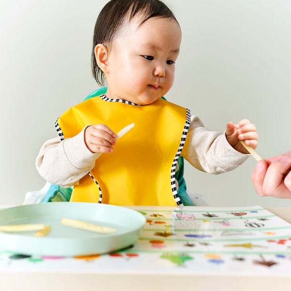 Ikea GRÖNFINK - Bib, green/yellow