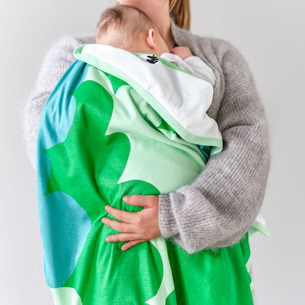 Ikea GRÖNFINK - Blanket, green/tree pattern, 80x100 cm