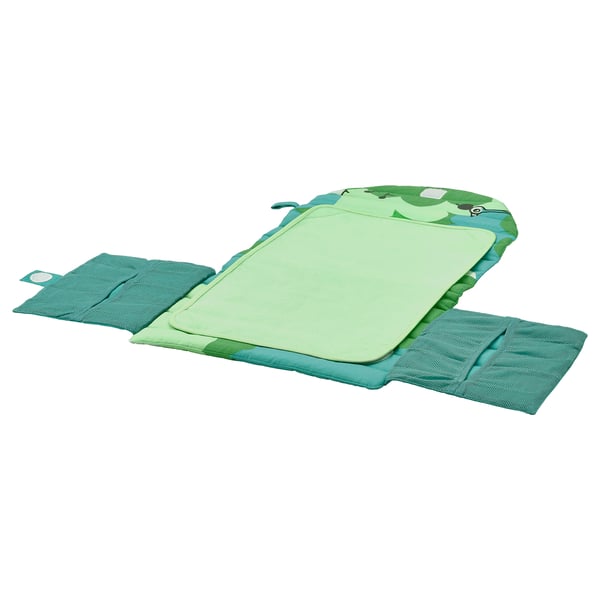GRÖNFINK babycare mat, foldable/green, 70x35 cm