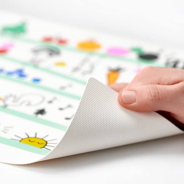 GRÖNFINK place mat, multicolour, 30x40 cm