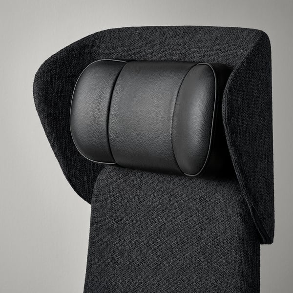 GRÖNFJÄLL headrest, Letafors grey/black, 48x31x16 cm