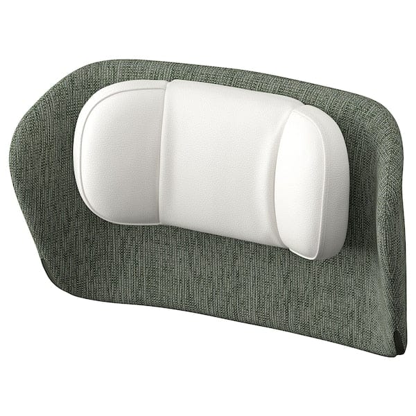 Ikea GRÖNFJÄLL - Headrest, Letafors grey-green/white