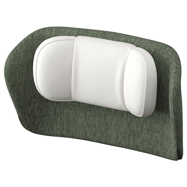 GRÖNFJÄLL headrest, Letafors grey-green/white, 48x31x16 cm
