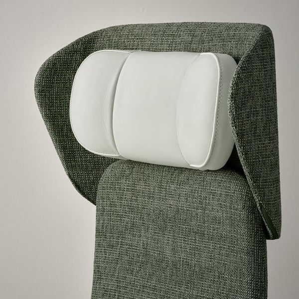 GRÖNFJÄLL headrest, Letafors grey-green/white, 48x31x16 cm