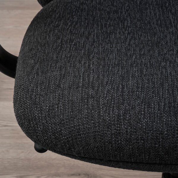 GRÖNFJÄLL - Office chair/armchair/headrest, Letafors grey/black