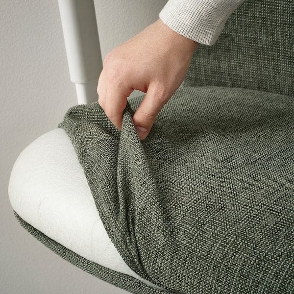 Ikea GRÖNFJÄLL - Office chair/armchair/headrest, Letafors green/white