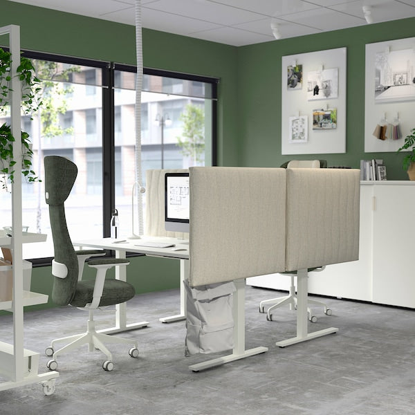 GRÖNFJÄLL - Office chair/armchair/headrest, Letafors green/white